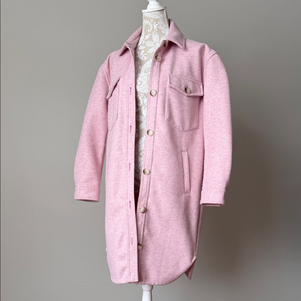 Longer Pink Utility Jacket sz S